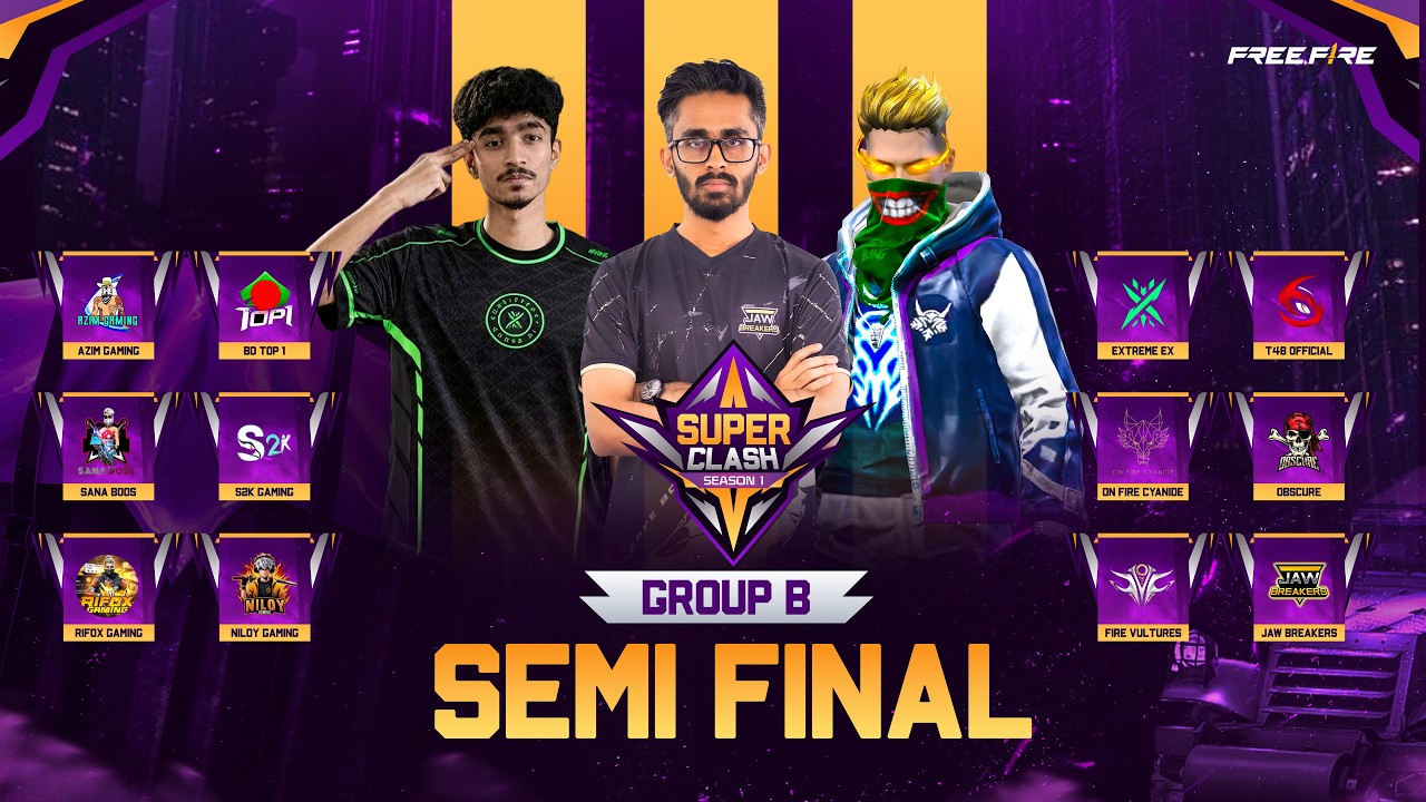 🔴[LIVE] GROUP B | SEMI FIMAL | RD E-sports | Super Clash Season 1 | ft ...