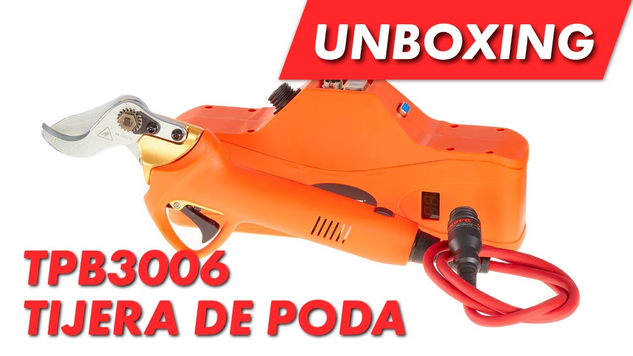 TPB4500 tijera de poda a batería Anova 🔋 UNBOXING - YouTube
