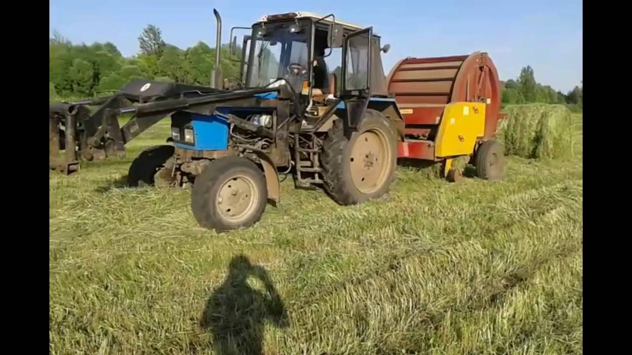 МТЗ 82 и КамАЗ 53215 начинаем сенокос 2016