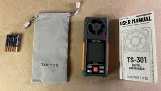 TopTes TS 301 Anemometro Digitale, prodotto entry level , tolleranza nelle letture, batterie non ric