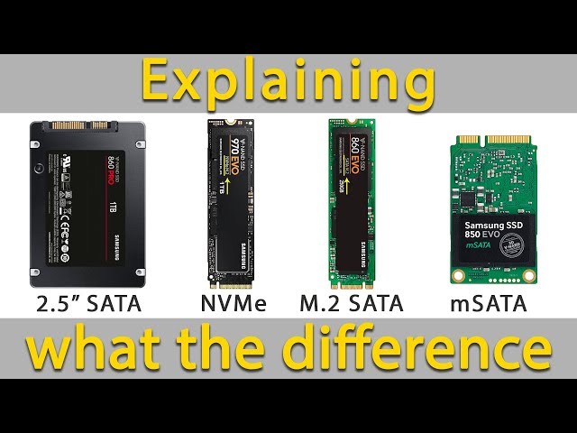 Explaining the Difference Between SSD NVMe and M2 SATA and mSATA class=