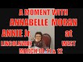 A moment with annabelle moran from aamcts annie  shows are march 10 11  12 at lincolnway west