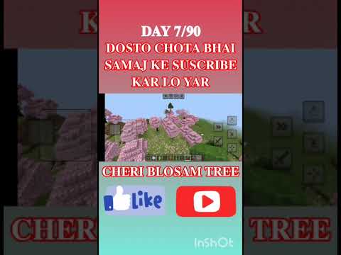 cheri blosam tree #cheriblosamtree #youtubeshorts #minecraft #shorts