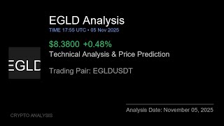 EGLD (EGLDUSDT) Technical Analysis - Price Prediction &amp; Buy or Sell November 05, 2025