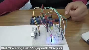 Ultrasonic Sensor based Innovative Science Project ll  Door Security Light System ll ATL SHIVPURI