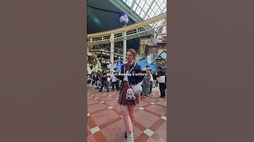 Dressing up in K-drama school uniforms at Lotte World 🤣🎀 #lotteworld #seoul #southkorea #kdrama