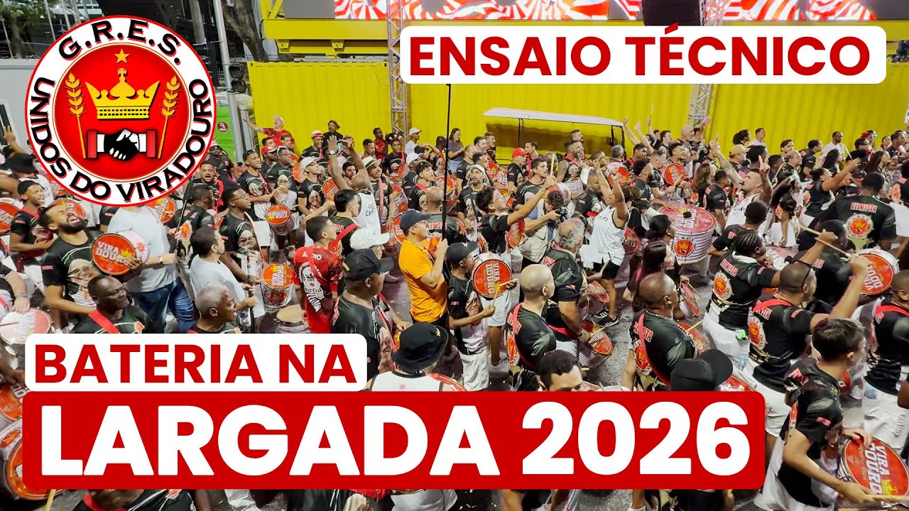 VIRADOURO 2026 - 4K | ENSAIO TÉCNICO - LARGADA | SAMBA AO VIVO #ET26