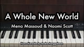 A Whole New World - Mena Massoud & Naomi Scott | Piano Karaoke by Andre Panggabean