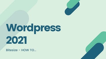Setting up a menu category within Wordpress (2021)