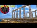 TEMPLE OF POSEIDON is an ancient Greek temple on Cape Sounion in Greece 8K 4K VR180 3D Travel Video