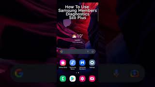 How to use Samsung Members Diagnostics Galaxy S10 Plus | #shorts