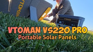 VTOMAN VS220 PRO PORTABLE SOLAR PANELS / 220 WATT MAX