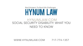 Social Security Disability: What You Need to KNow by harrisburgattorney 39 views 7 years ago 1 minute, 48 seconds