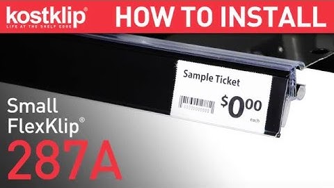 How to Install: FlexKlip® Small Shelf Adapter | 287A