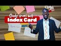 Studying Smart With Index Card: APerfect Study Hack!