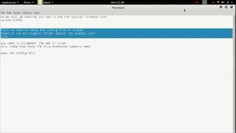 File carving using SCALPEL