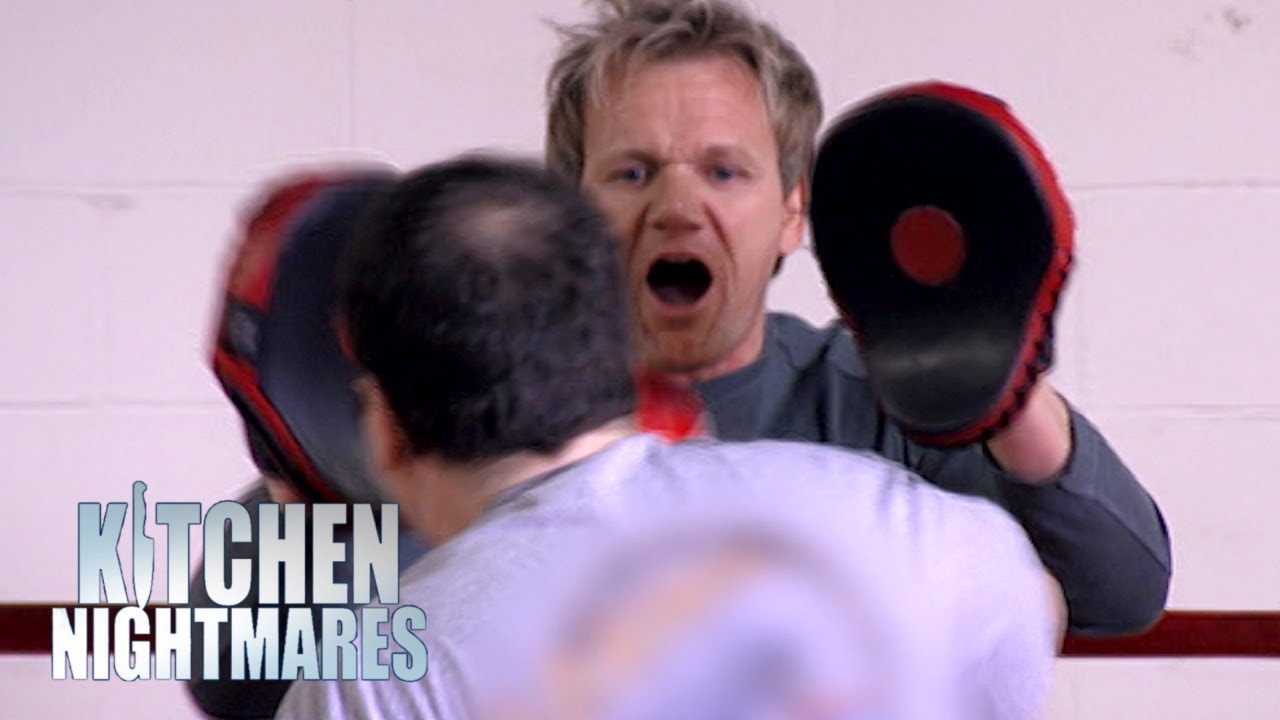 Gordon Ramsay Boxing a Clueless Restaurant Owner | Kitchen Nightmares ...