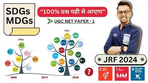 SDGs & MDGs आसान भाषा में (People Development and Environment) - UGC NET PAPER 1