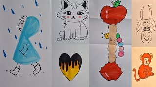 cute drawings // fun drawing // easy drawings @hemadrawinggallery