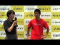 20140602 平成26年度福井県高校春季総体陸上 男子円盤投 優勝インタビュー