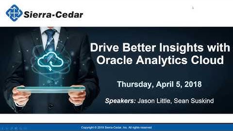 Drive Better Insights with Oracle Analytics Cloud