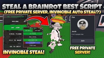 STEAL A BRAINROT *FREE PRIVATE SERVER* SCRIPT INVINCIBLE AUTO STEAL KEYLESS! ROBLOX SCRIPTS PASTEBIN