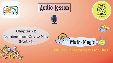 Class 1 Ch 2 Numbers from One to Nine   Part 1