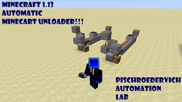 Minecraft 1.13 Minecart Unloader Tutorial!!!