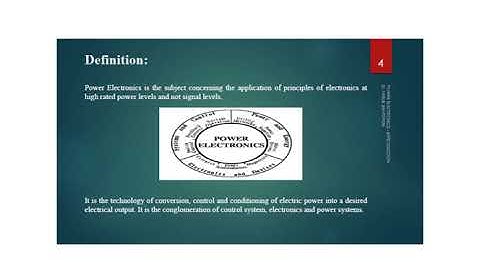 Lecture No.1, Power Electronics