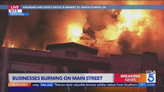 Popular Santa Clarita restaurant engulfed in 3rd alarm blaze