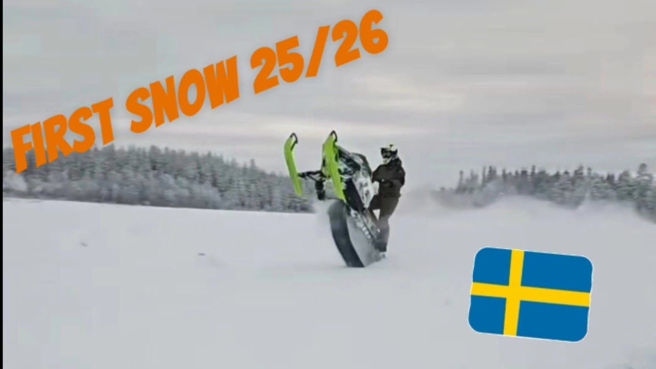 Finally snow in Sweden - First ride of the season