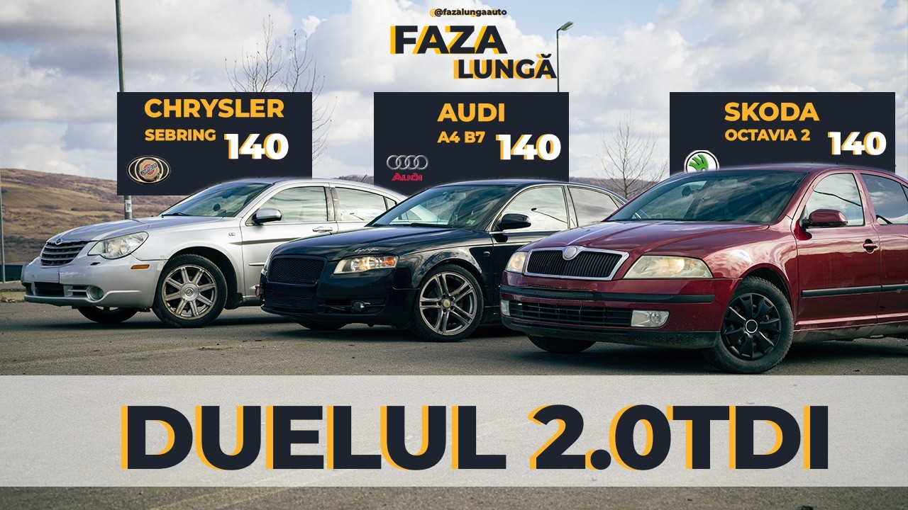 2.0 TDI 140 CP în 3 mașini diferite