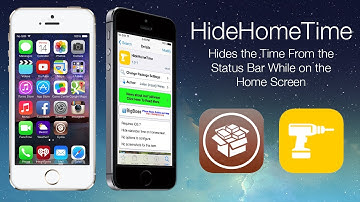 HideHomeTime: Hides the Time From the Status Bar While on the Home Screen