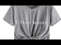 HOW TO: TIE KNOTS ON T SHIRTS | T-SHIRT HACKS | How to tuck & tie your shirts