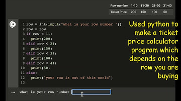Python Ticket Price Calculator