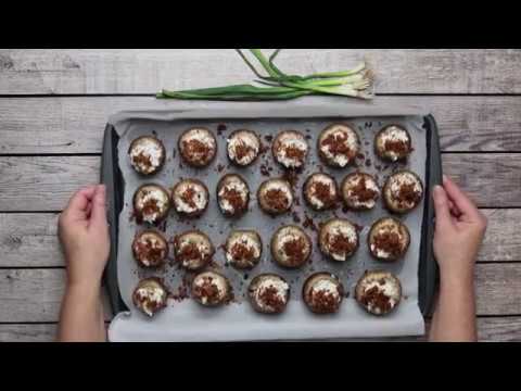 Blue Cheese and Bacon Stuffed Mushrooms