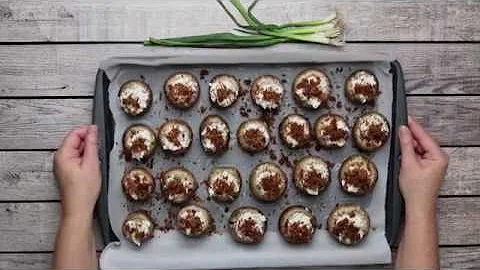 Blue Cheese and Bacon Stuffed Mushrooms