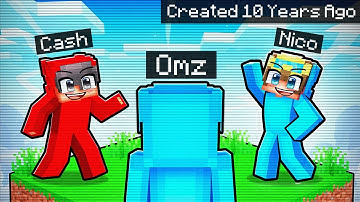 I Found My OLD SECRET ONE BLOCK Minecraft World From 13 Years Ago!