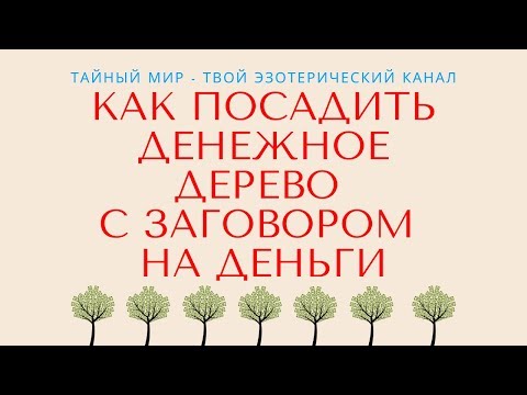 Как посадить денежное дерево с заговором на деньги