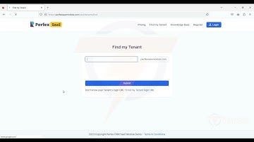 Perfex CRM SaaS module: Find My Tenant page