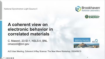 Claudio Mazzoli: A Coherent View on Electronic Behavior in Correlated Materials