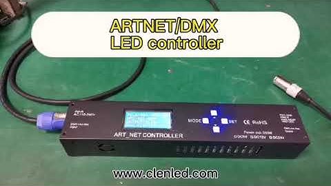 Artnet/DMX led controller with power supply support SD card mode and Madrix/resolume control