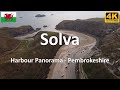 Solva Harbour and Beach Panorama - Pembrokeshire | Wales | UK - 4k 360°