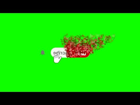 كروما شاشة خضراء  زر الاشتراك الرسوم المتحركة أعلى مجانآ غير محفوظة الحقوق
