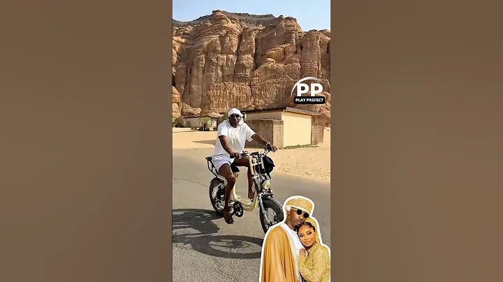 Priscilla Ojo and her Husband, Juma Jux, riding a bike on vacation. #shorts #shortsyoutube #foryou