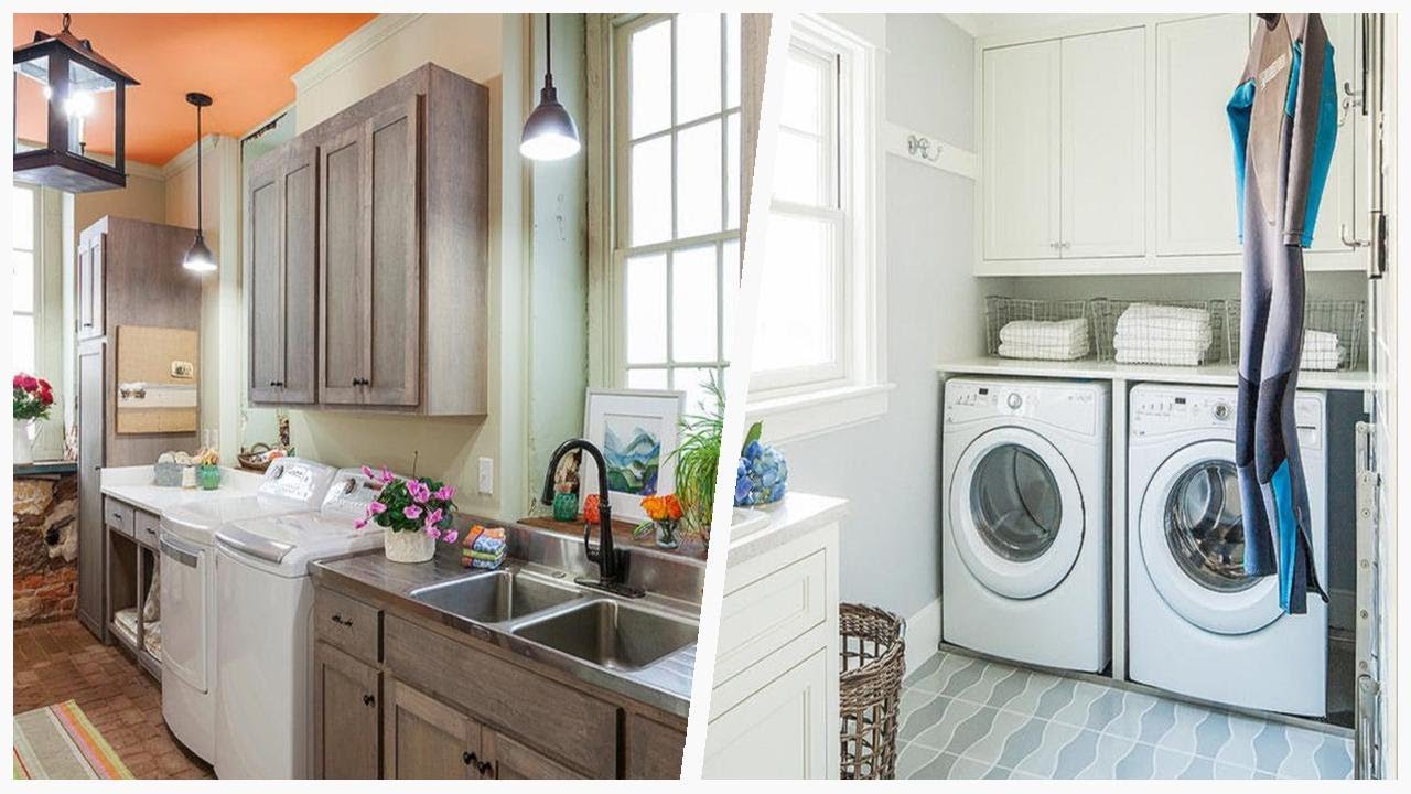 75 Eclectic Laundry Room Design - YouTube