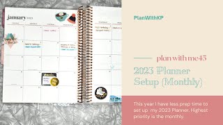 2023 Planner Setup (Part 1): Monthly