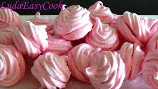 Клубничный ЗЕФИР рецепт воздушного зефира маршмэллоу làm bánh marshmallowrecipe  kẹo dẻo