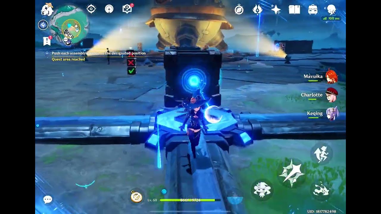 (2) Push each assembly module to the correct orientation and position