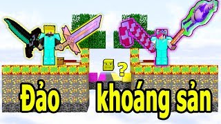 ONE VÀ NOOB YETI THỬ THÁCH SINH TỒN TRÊN ĐẢO LUCKY BLOCK KHOÁNG SẢN TRONG MINECRAFT